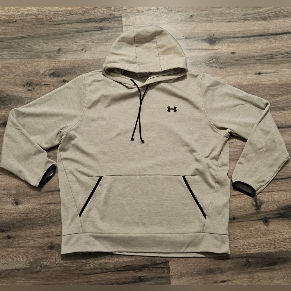 Under Armour Light Beige Hooded Pullover Sweatshirt